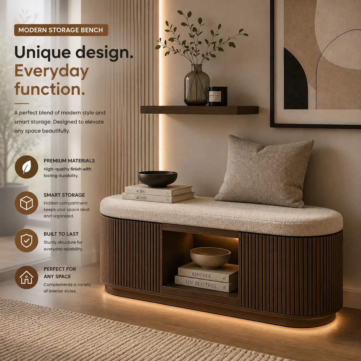 Storage Bench — woodworking plan project